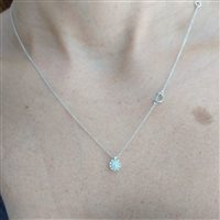 Collana Damiani Donna Margherita in Oro bianco Diamante 0.11 Ct 20074583 - 20074583